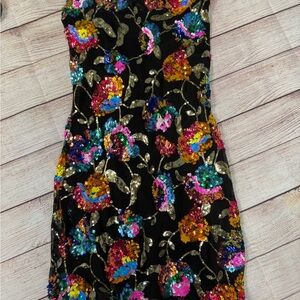 Lucy in the Sky Multicolor Sequin Mini Dress